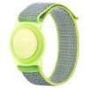 Kids Wristband Compatible with Apple AirTag, Protective Case for Air Tag GPS Tracker Holder with Nylon Bracelet, Adjustable Anti Lost Watch Band for Toddler Child Elder(Yellow) view 1
