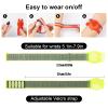 Kids Wristband Compatible with Apple AirTag, Protective Case for Air Tag GPS Tracker Holder with Nylon Bracelet, Adjustable Anti Lost Watch Band for Toddler Child Elder(Yellow) view 2