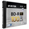 1 Pack Ritek BD-R XL BDXL 100GB Archival Grade Triple Layers 4X White Inkjet Hub Printable Blank Disc w/Standard Jewel Case view 1