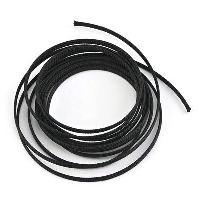 Bettomshin 9.84ft - 0.16 inch PET Expandable Braided Sleeve, Braided Cable Sleeve for Sleeving Protect and for USB Cable Power Cord Audio Video Cable - Protect Cat from Chewing Cords - Black