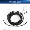 Bettomshin 9.84ft - 0.16 inch PET Expandable Braided Sleeve, Braided Cable Sleeve for Sleeving Protect and for USB Cable Power Cord Audio Video Cable - Protect Cat from Chewing Cords - Black view 2
