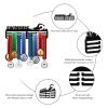 GLOBLELAND Swimming Medal Holder Display Hanger Rack for Sports Swim Race Wall Mount Metal Medal Award Hanger Rack for Swimming Competition Athletes Swimmer 15.756 inch view 4