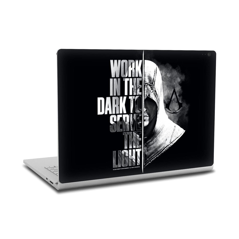 Head Case Designs Officially Licensed Assassin's Creed Half Typography Vinyl Sticker Skin Decal Cover Compatible with Microsoft Surface Book 2