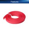 Bettomshin 9.84ft - 0.39 inch PET Expandable Braided Sleeve, Braided Cable Sleeve for Sleeving Protect and for USB Cable Power Cord Audio Video Cable - Protect Cat from Chewing Cords - Red view 3