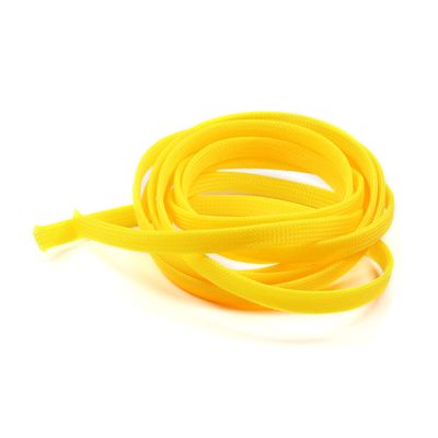 Bettomshin 9.84ft - 0.31 inch PET Expandable Braided Sleeve, Braided Cable Sleeve for Sleeving Protect and for USB Cable Power Cord Audio Video Cable - Protect Cat from Chewing Cords - Yellow