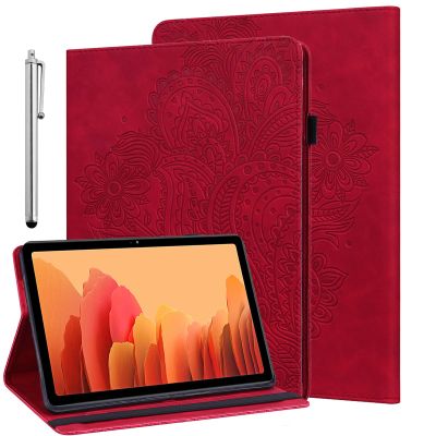 ALILANG Case for Samsung Galaxy Tab A 8.0 Inch 2019 (SM-T290/T295/T297) with Stylus, Multiple Viewing Angles PU Leather Stand Flip Cover for Galaxy Tab A 8.0 Case 2019-Red
