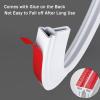 AWERQ Shower Threshold Strip, Silicone Shower Shield Water Barrier, Shower Water Dam Strip for Bathroom Kitchen Wet and Dry Separation, Threshold Water Dam, Bathtub Caulk Strip White, Self Adhesive view 3