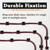 AKOAK 25 Pcs Adhesive Cable Clips, Cable Organizer Cord Holder, Wire Clips Cable Wire Management Wire Cable Holder Clamps Cable Tie Holder for Car, Office and Home view 3
