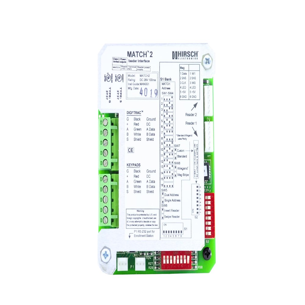 Hirsch MRIB MATCH Intelligent Reader Interface Board for High Security Access Control