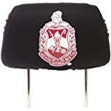 Delta Sigma Theta Sorority Headrest Cover - Black
