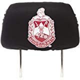 Delta Sigma Theta Sorority Headrest Cover - Black