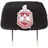 Delta Sigma Theta Sorority Headrest Cover - Black view 1