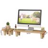 Ergonomic Relieve Neck Pain Computer Stand,Fashionable Desk Organizer Monitor Stand,for Computer Laptop PC iMac Printer-The Log Color B view 3