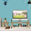 Ergonomic Relieve Neck Pain Computer Stand,Fashionable Desk Organizer Monitor Stand,for Computer Laptop PC iMac Printer-The Log Color B view 4