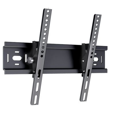 LIU- Tilting TV Wall Mount Low Profile Bracket, Wall Distance 50mm for 26-55in TVs, Compatible Max VESA 400x400mm and Up to 154 lbs,Black