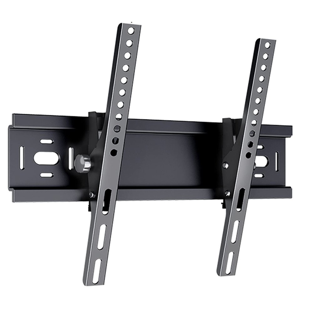 LIU- Tilting TV Wall Mount Low Profile Bracket, Wall Distance 50mm for 26-55in TVs, Compatible Max VESA 400x400mm and Up to 154 lbs,Black