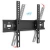 LIU- Tilting TV Wall Mount Low Profile Bracket, Wall Distance 50mm for 26-55in TVs, Compatible Max VESA 400x400mm and Up to 154 lbs,Black view 2