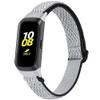 2-Pack Elastic Nylon Band Compatible with Samsung Galaxy Fit SM-R370, Stretchable Adjustable Breathable Bracelet Cotton Woven Replacement Strap for Galaxy Fit for Women (Grey Black) view 2
