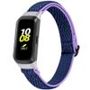 2-Pack Elastic Nylon Band Compatible with Samsung Galaxy Fit SM-R370, Stretchable Adjustable Breathable Bracelet Cotton Woven Replacement Strap for Galaxy Fit for Women (Purple YellowGreen) view 2