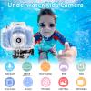 Kids Camera Waterproof Underwater Camera for 3-12 Year Old Boys Girls 2 Inch IPS Screen 1080P HD Digital Kids Video Camera Indoor Outdoor Action Cameras Best Christmas Birthday Gifts view 2