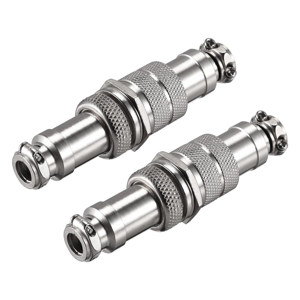uxcell 2 Pairs Aviation Connector 16mm 3 Terminals 7A 400V GX16 Waterproof