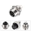 uxcell 2 Pairs Aviation Connector 12mm 5 Terminals 5A 300V GX12 Waterproof view 2