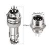 uxcell 2 Pairs Aviation Connector 12mm 5 Terminals 5A 300V GX12 Waterproof view 4