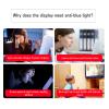TYRHMY Anti Blue Light TV Screen Protector for 32-75, Anti-Glare Anti-Scratch Monitor, Anti Blue Light Protector Film for LCD, LED, 4K OLED & QLED HDTV Displays,75" 1645 * 930 view 4