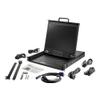 StarTech.com Rackmount KVM Console HD 1080p - Single Port VGA KVM w/17 LCD Monitor - 1U LCD KVM Server Rack Drawer w/Cables - USB Support view 1