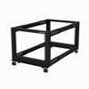 4-Post 8U Mobile Open Frame Server Rack, Four Post 19in Network Rack with Wheels, Small Rolling Rack with Adjustable Depth for Computer/AV/Data/IT Equipment - Casters, Leveling Feet or Floor Mounting view 1