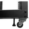 4-Post 8U Mobile Open Frame Server Rack, Four Post 19in Network Rack with Wheels, Small Rolling Rack with Adjustable Depth for Computer/AV/Data/IT Equipment - Casters, Leveling Feet or Floor Mounting view 2