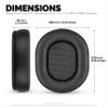Brainwavz Replacement Earpads for SteelSeries Arctis 1, 3, 5, 7, 9X, Pro & Prime Headset, Memory Foam & PU Leather (Black) view 4