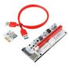 Connectors VER 008S PCI-E Riser Card USB 3.0 Graphics Card Cable 60CM PCI Express 1X to 16X Extender PCIe Adapter for GPU Miner Mining - (CN, Cable Length: 60cm, Color: Red) view 2