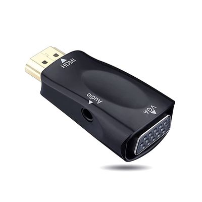 Connectors HDMI to VGA Adapter, Upgraded Version 1080P Gold-Plated HDMI Male to VGA Female Video Converter Adapter for PC TV Laptop Desktop