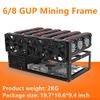 8GPU Mining Rig Frame, Steel Open Air Miner Mining Computer Frame Rig Case for Crypto Coin Currency Bitcoin ETH ETC ZEC Mining Accessories Tools - Frame Only, Fans & GPU is not Included view 2