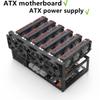8GPU Mining Rig Frame, Steel Open Air Miner Mining Computer Frame Rig Case for Crypto Coin Currency Bitcoin ETH ETC ZEC Mining Accessories Tools - Frame Only, Fans & GPU is not Included view 3
