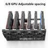8GPU Mining Rig Frame, Steel Open Air Miner Mining Computer Frame Rig Case for Crypto Coin Currency Bitcoin ETH ETC ZEC Mining Accessories Tools - Frame Only, Fans & GPU is not Included view 4