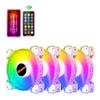 Connectors Coolmoon Computer Chassis Diamond PC Fan Adjust RGB Cooling Fan Silent Computer Cooler Cooling RGB Case Fans 120mm - (Color: C) view 1