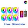 Connectors Coolmoon Computer Chassis Diamond PC Fan Adjust RGB Cooling Fan Silent Computer Cooler Cooling RGB Case Fans 120mm - (Color: C) view 2
