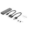 Connectors 2021 M.2 SSD Enclosure High Speed USB3.1 10Gbps M.2 NGFF SATA + NVME PCIE External Hard Drive Case for Windows iOS - (US, Color: Orange) view 1