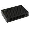 Connectors 5 Port Gigabit Switch 10/100 / 1000Mbps RJ45 LAN Ethernet Fast Desktop Network Switching Hub Shunt with EU/US Power Adapter - (US, Color: US Black) view 1