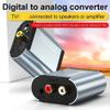 Connectors Stereo Audio Coaxial Toslink Digital to Analog Converter Amplifier Decoder Adapter for TV - (Color: Sliver Gray B) view 2