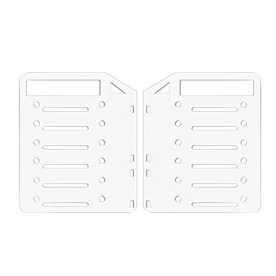 Connectors DIY Acrylic Hard Drive Bracket Transparent Hard Disk Shelf Desktop External HDD Storage Box Hard Disk Drives Case - (Color: C)