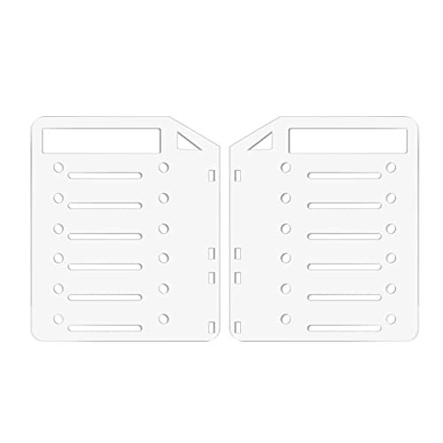 Connectors DIY Acrylic Hard Drive Bracket Transparent Hard Disk Shelf Desktop External HDD Storage Box Hard Disk Drives Case - (Color: C)