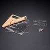 Connectors DIY Acrylic Hard Drive Bracket Transparent Hard Disk Shelf Desktop External HDD Storage Box Hard Disk Drives Case - (Color: C) view 4