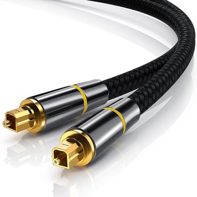 Connectors Digital Optical Fiber Audio Cable SPDIF Output Cable 5.1 Channel Power Amplifier Audio Fiber Optic Cable - (Cable Length: 2M)