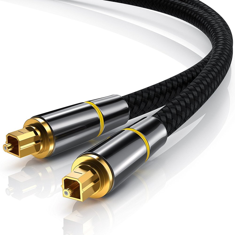Connectors Digital Optical Fiber Audio Cable SPDIF Output Cable 5.1 Channel Power Amplifier Audio Fiber Optic Cable - (Cable Length: 2M)