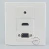 Connectors Wall Socket Plate 3 Ports One HDMI & One VGA & One 3.5mm Audio Jack Panel Faceplate Outlet Lots - (Cable Length: 10PCS) view 1