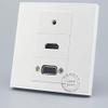 Connectors Wall Socket Plate 3 Ports One HDMI & One VGA & One 3.5mm Audio Jack Panel Faceplate Outlet Lots - (Cable Length: 10PCS) view 2
