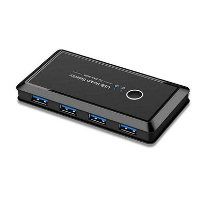 Connectors USB 3.0 Switch Selector 4 Port USB Sharing Switcher for PC Scanner Mouse Printer for Keyboard Monitor USB Switch - US